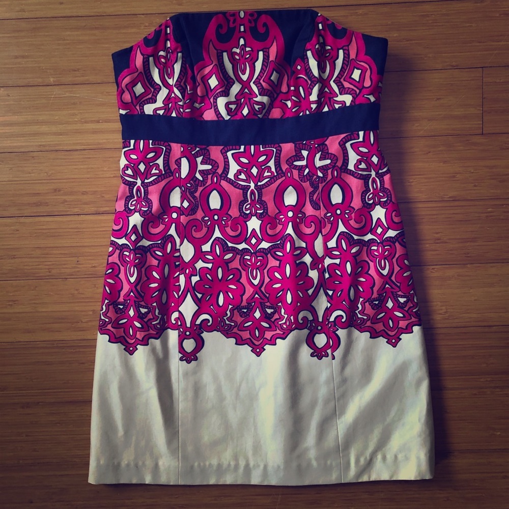 Lilly Pulitzer Strapless Dress Size 6